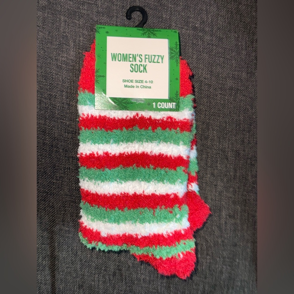 NEW Christmas fuzzy socks